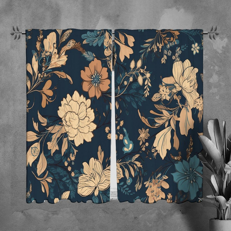 Paire de rideaux obscurcissant en polyester Krystil, L 20 po x L 61 po