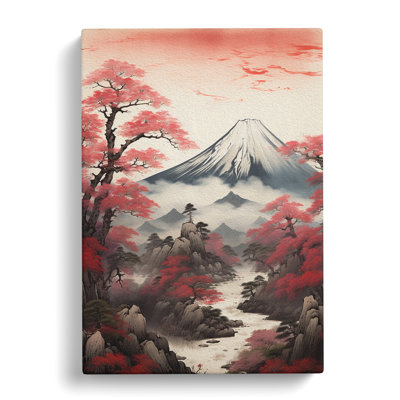 Japanese Mountains Symbolism - No Frame Print