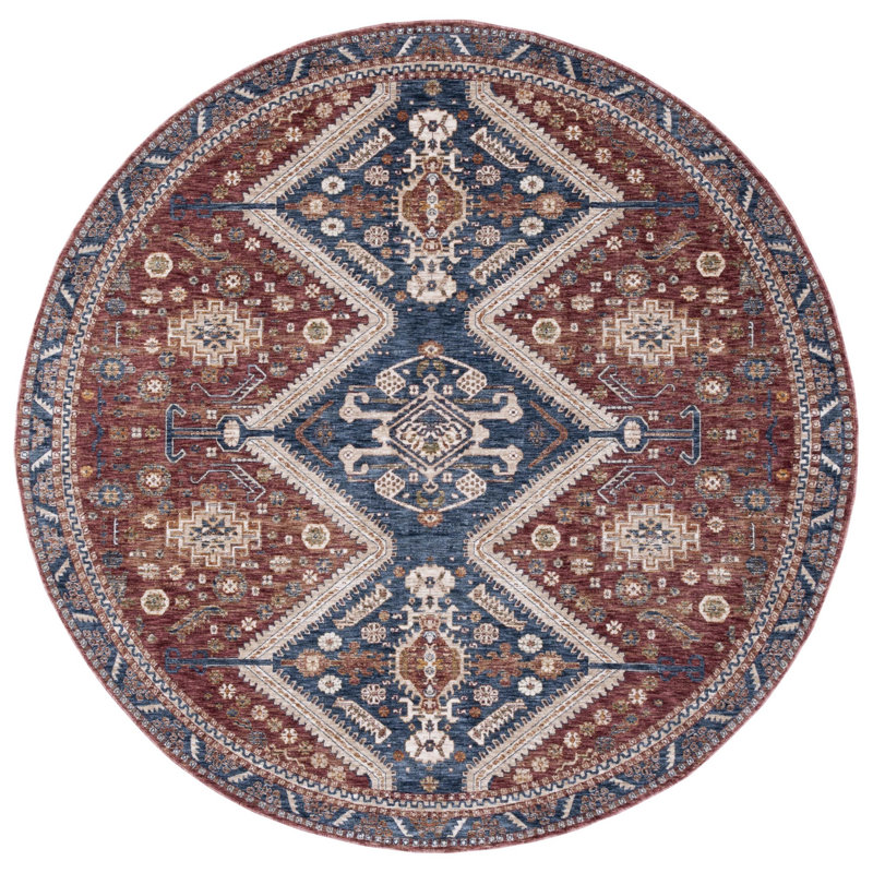 Lynex 700 Performance Southwestern Rug, Round 6'7"