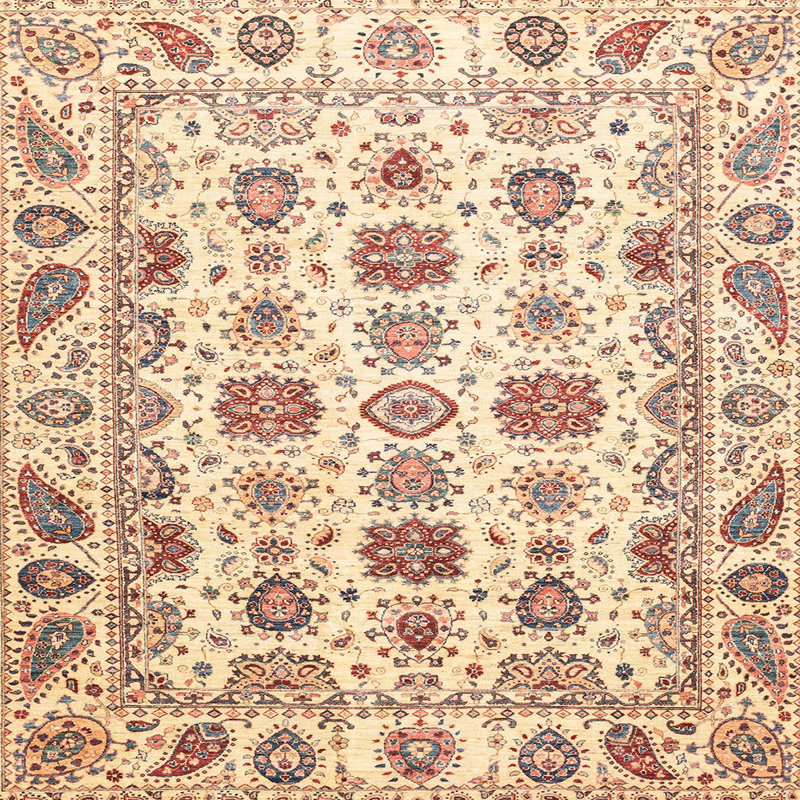 Abstract Indoor Rug, Square 8'
