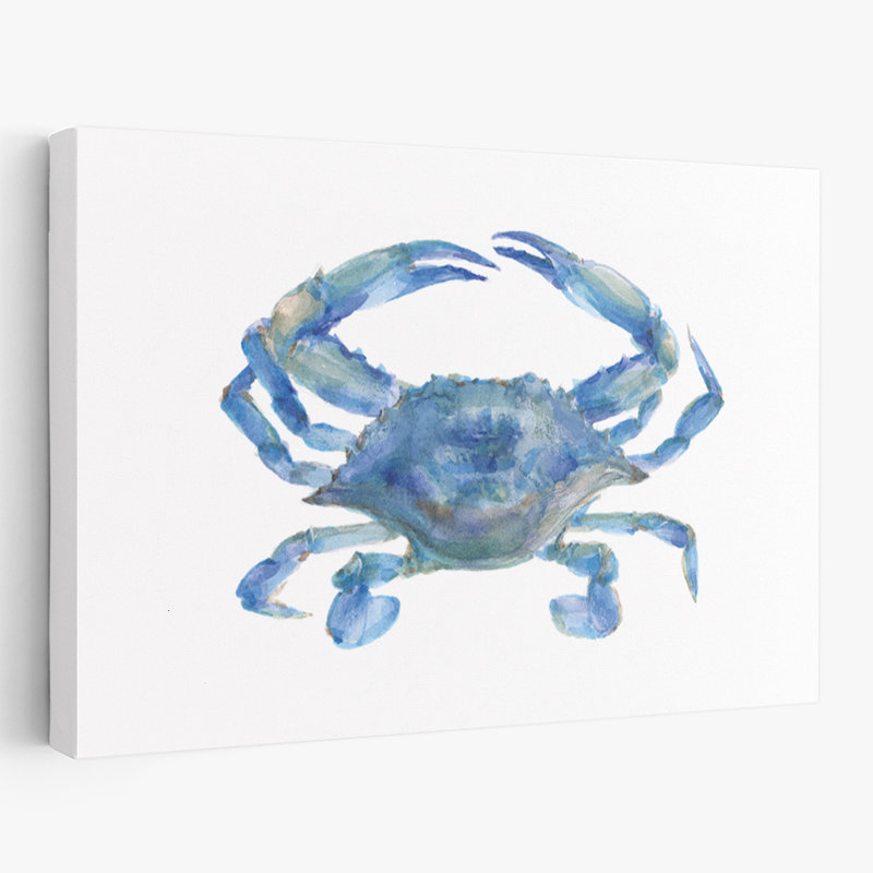 Crabe bleu nautique et côtier, H 48 po x l 32 po