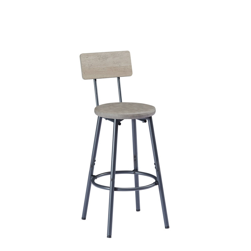 Ensemble de longue table de bar avec 3 tabourets de bar rembourrés en polyuréthane, table de bar industrielle et chaises pour table de petit-déjeuner de cuisine, salon, salle de banquet