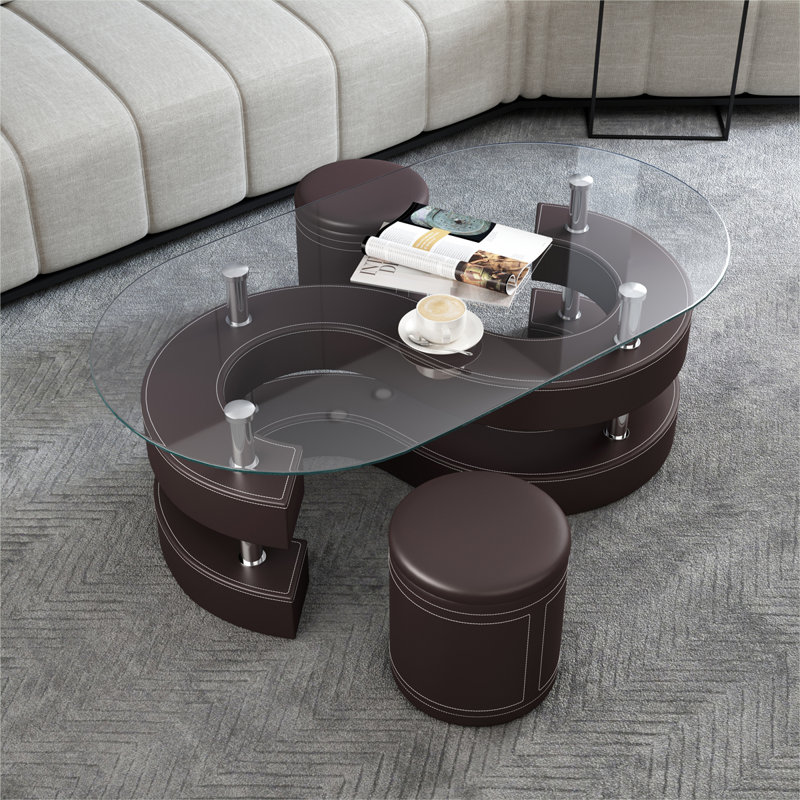 Table de bout avec rangement Daralyn