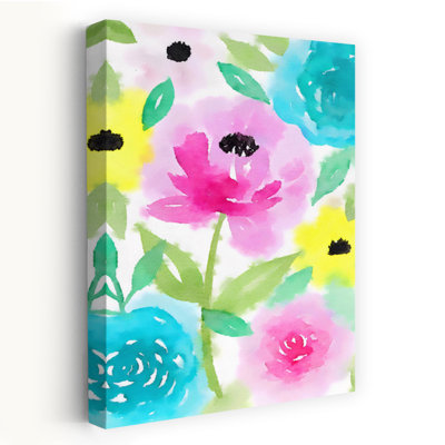 Pastel floral abstrait coloré coloré marguerite printemps nature