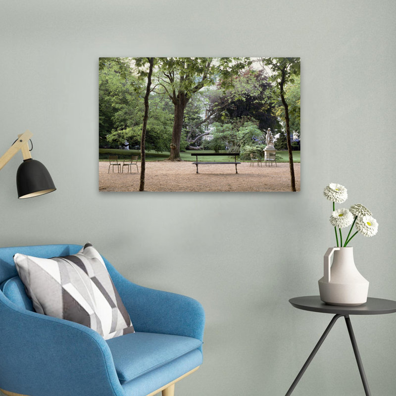 Banc De Jardin #10 - Photography Benches Europe France Art, 16" H x 24" W