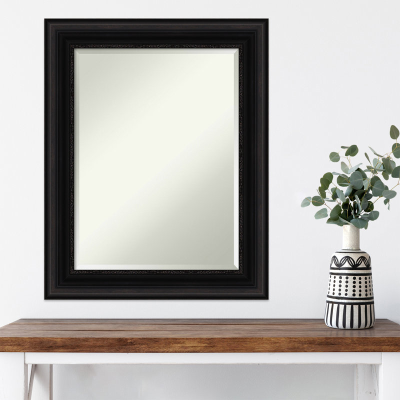 Miroir mural Warren, Noir, 29,5 po x 23,5 po