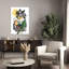 A Tropical Collage Vintage Abstract Palm Tree Bird Animal Flower Wall Art Print 1 Piece Wrapped Canvas Wall Art-409569274