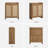 Large Capacity 6-Tier Shoe Cabinet Set Of 2, Farmhouse Rattan Shoe Storage Organizer With Adjustable Shelves And Doors, Entryway Hallway Wooden Storage Cabinet-669244948