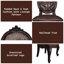 Chaise d'appoint rembourrée blanc os Akseli (ensemble de 2)-1995555255