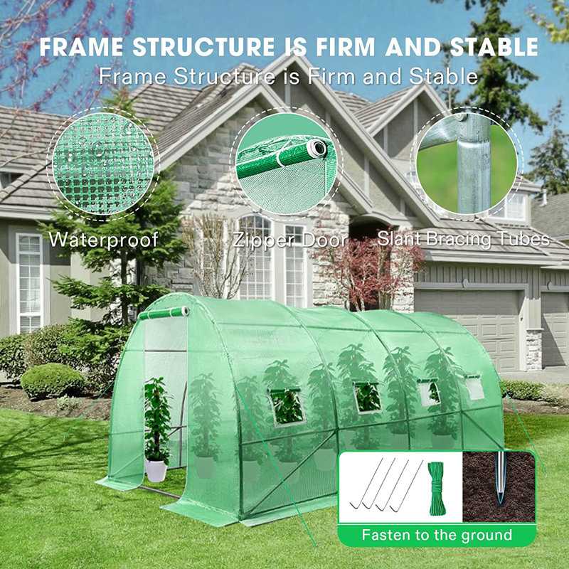 9.8' W x 13' D Hobby Greenhouse