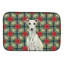 Tapis de vaisselle White Whippet Christmas PoinsettIas-119904601