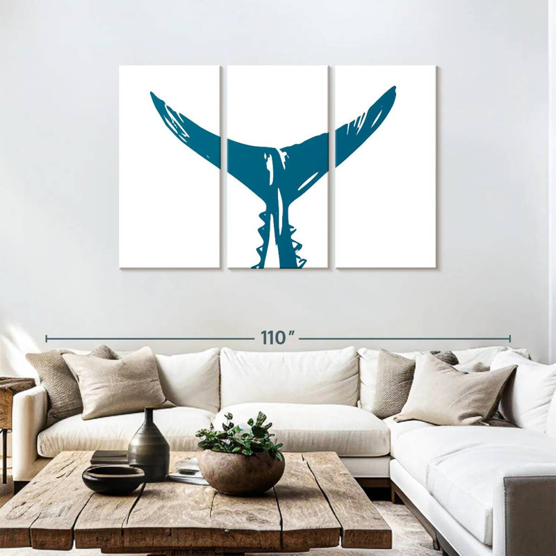 Brampt Blue Tuna Fish Tail, 48" H x 74" W
