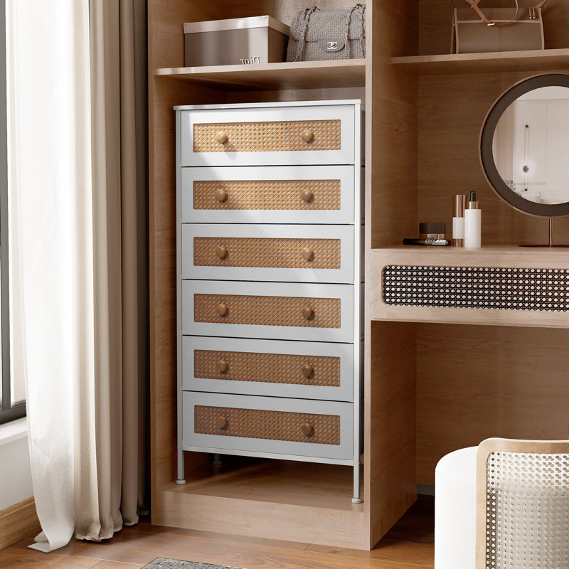 6-drawer Dresser, White, White