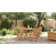 Brodsky 4 - Person Teak Patio Dining Set with Square Table
