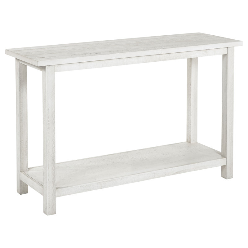 Wood Entryway Sofa Console Table White, White