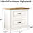 Modern Boucle Upholstered Curved Bed with 2-Piece Farmhouse Nightstand Set-3-Piece Bedroom Suite-420776366-420776362