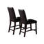 2 chaises de hauteur comptoir, en bois et construction, revêtues de similicuir, capacité de poids de 250 lb, structure et salle à manger 2, couvertes, additionnelles