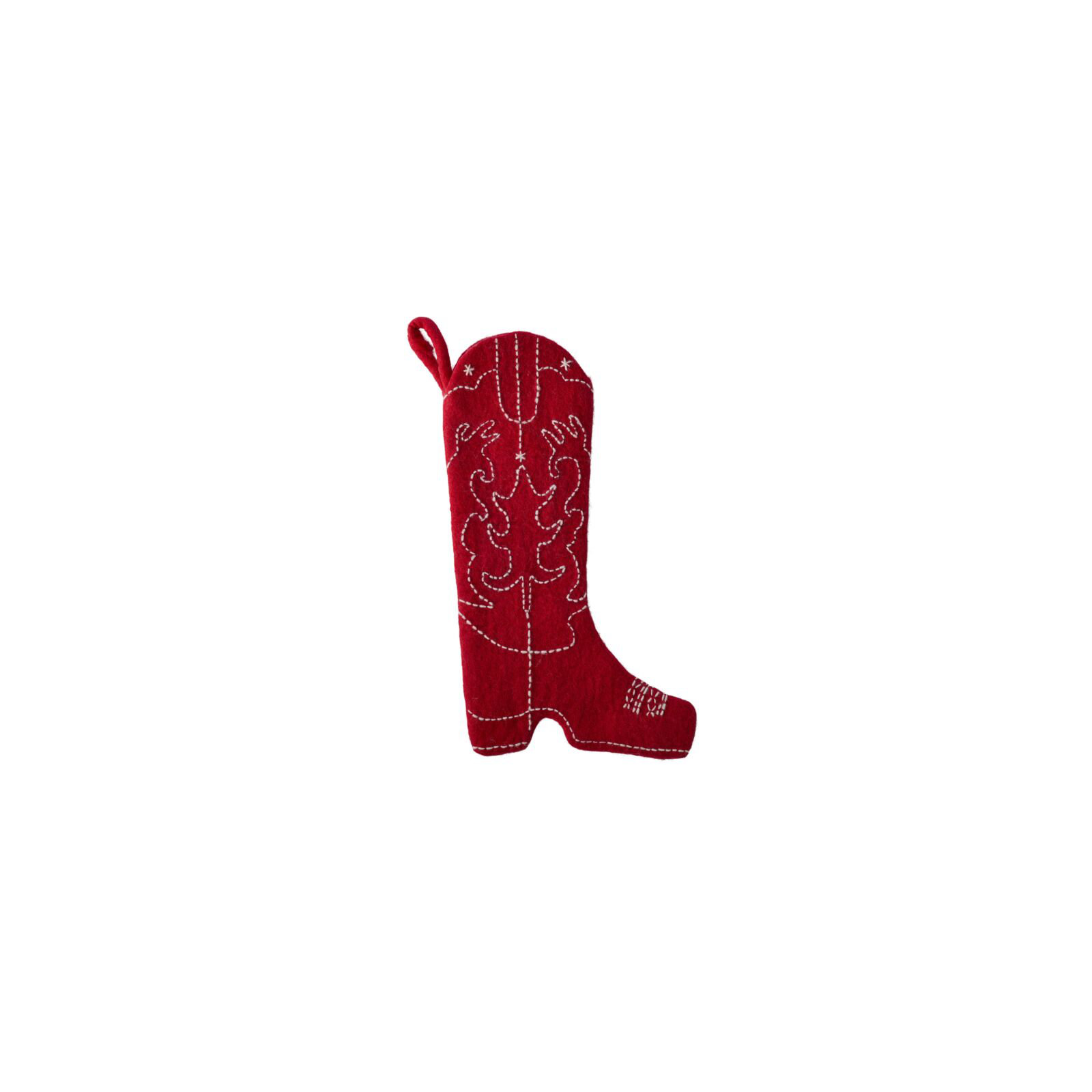 Cowboy Boot Christmas Stocking 10"x 19"
