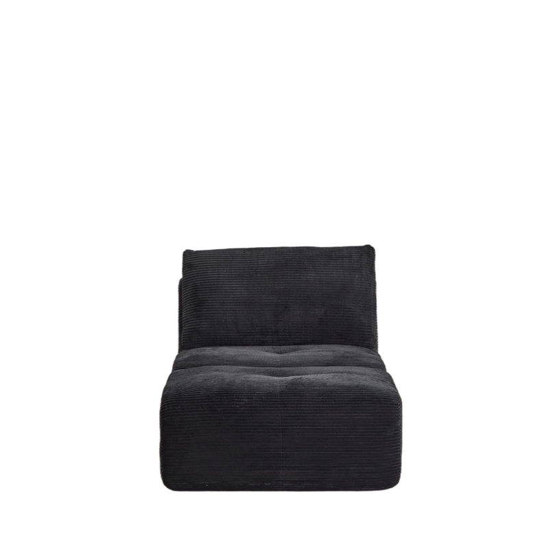 Chaise longue modulaire avec mousse à mémoire de forme haute densité et tissu en velours côtelé adapté aux animaux de compagnie
