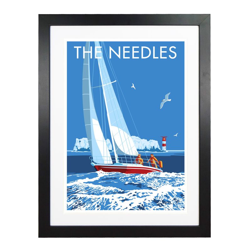 The Needles by Stephen Millership - Print, Black, 43.5cm H x 33.5cm W x 2.2cm D