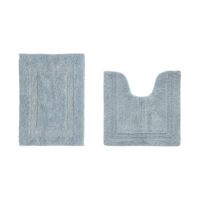 Ensemble de tapis pour salle de bain 2 pièces 100% coton 2370 g / m² Lux
