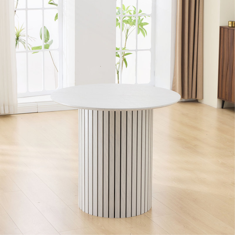 Table de salle à manger moderne en bambou pour espaces de vie contemporains
