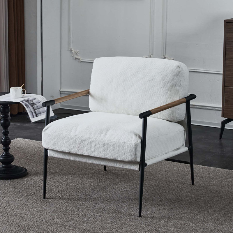 Chaise longue de loisirs en velours noir, Velours blanc