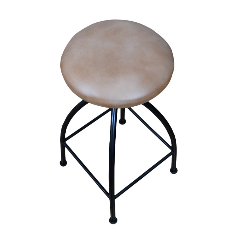 Jadwin Upholstered Counter Stool with Metal Frame