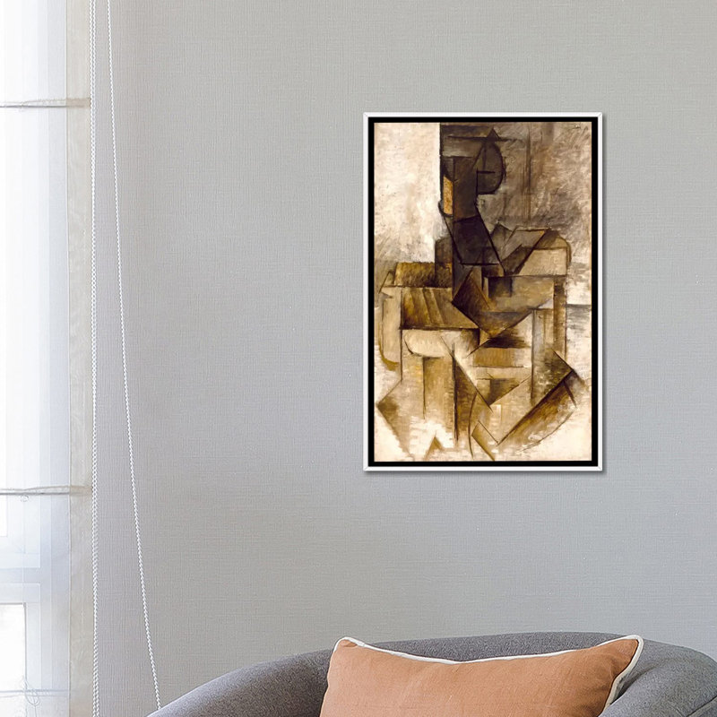 Le rameur par Pablo Picasso - reproduction, H 26 po x l 18 po x P 1,5 po, Toile avec cadre blanc