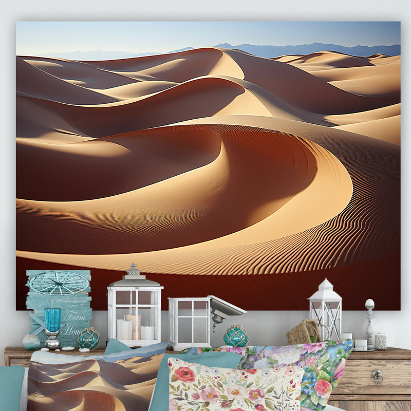 Desert Sand Bliss II sur toile, Toile tendue, H 16 po x l 32 po
