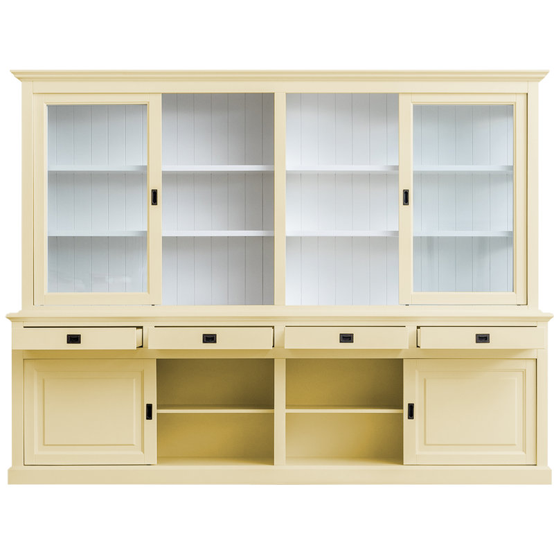 Burkett Display Cabinet, Light Ivory