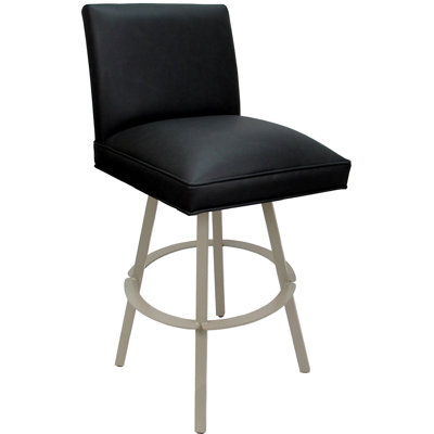 Swivel Metal Extra Tall Bar Stool - 34" Seat Height by George Oliver