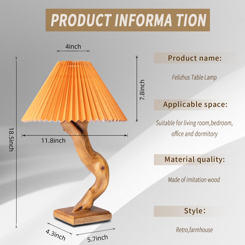 Lampe de table de ferme avec gradateur pour la chambre du salon Lampe Aranit