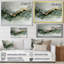 Éthéré éthéré de marbre Calacatta III émeraude - peinture abstraite, art mural-879497893-879497892-879498076