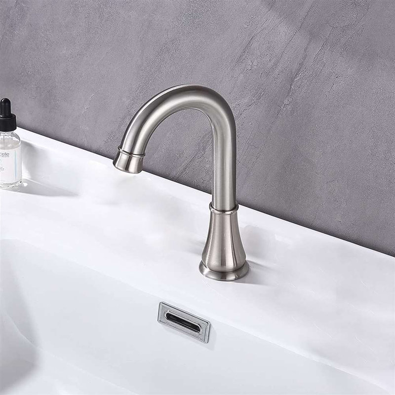 BathSelect Aversa Brushed Nickel Commercial Automatic Touchless Sensor Faucet