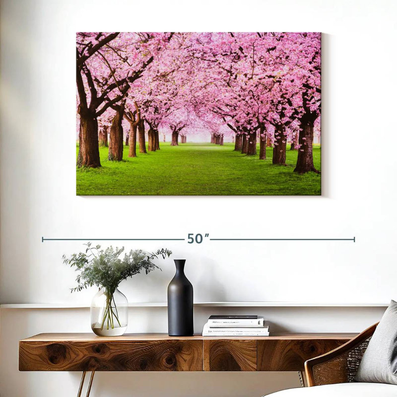 Cherry Blossom Grove, 26" H x 39" W