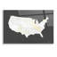 «Marble Gold USA Map» par Seven Trees Design, art mural en verre acrylique-1587762213