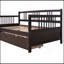 Lit de jour simple en bois avec deux tiroirs-1086312430