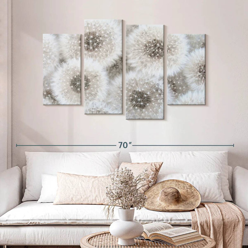 Harnek Delicate White Dandelions