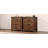 Rustic Three Drawer Reclaimed Solid Wood Farmhouse Nightstand-1853672006