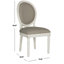 Chaise d'appoint Roi Louis en bois massif Denholme-154055255-153443616