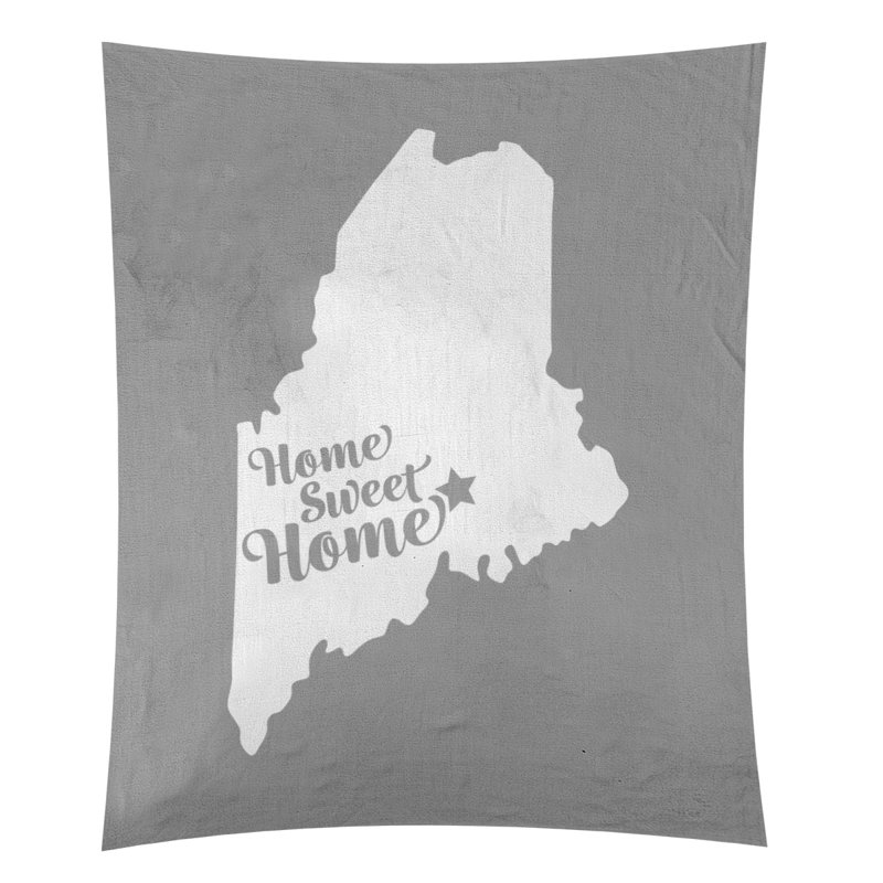Tapisserie Home Sweet Bangor, H 60 po x l 51 po, Gris
