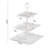 3-Tier Square Cupcake Stand, Dessert Display Holder