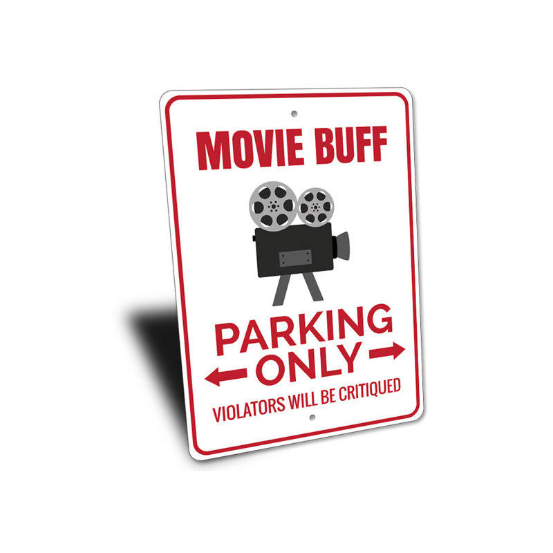 Enseigne de cinéma, H 12 po x l 18 po x P 0,04 po