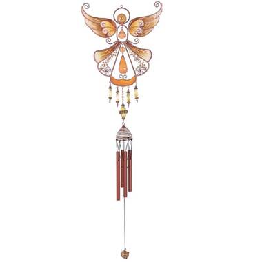 Andriea Angels & Cherubs Wind Chime - Solar Powered Arlmont & Co.