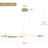 Catharinus 1-Light Modern Linear Geometric Integrated LED Chandelier Unique/Statement Chandelier-2093761738
