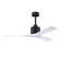 Nan 52" Ceiling Fan In Textured Bronze And Matte White Blades