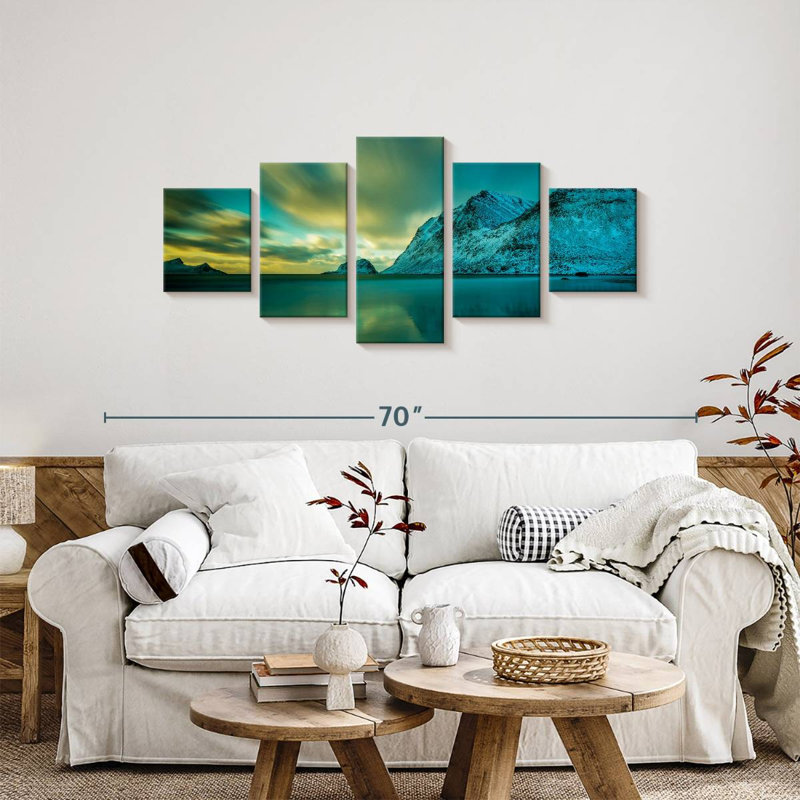 Aurore Lofoten brillante, H 24 po x l 55 po