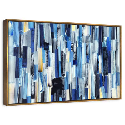 Rayé bleu abstrait