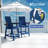 Hdpe Tall Adirondack Chairs With Connecting Tray (Set Of 2)-630385747